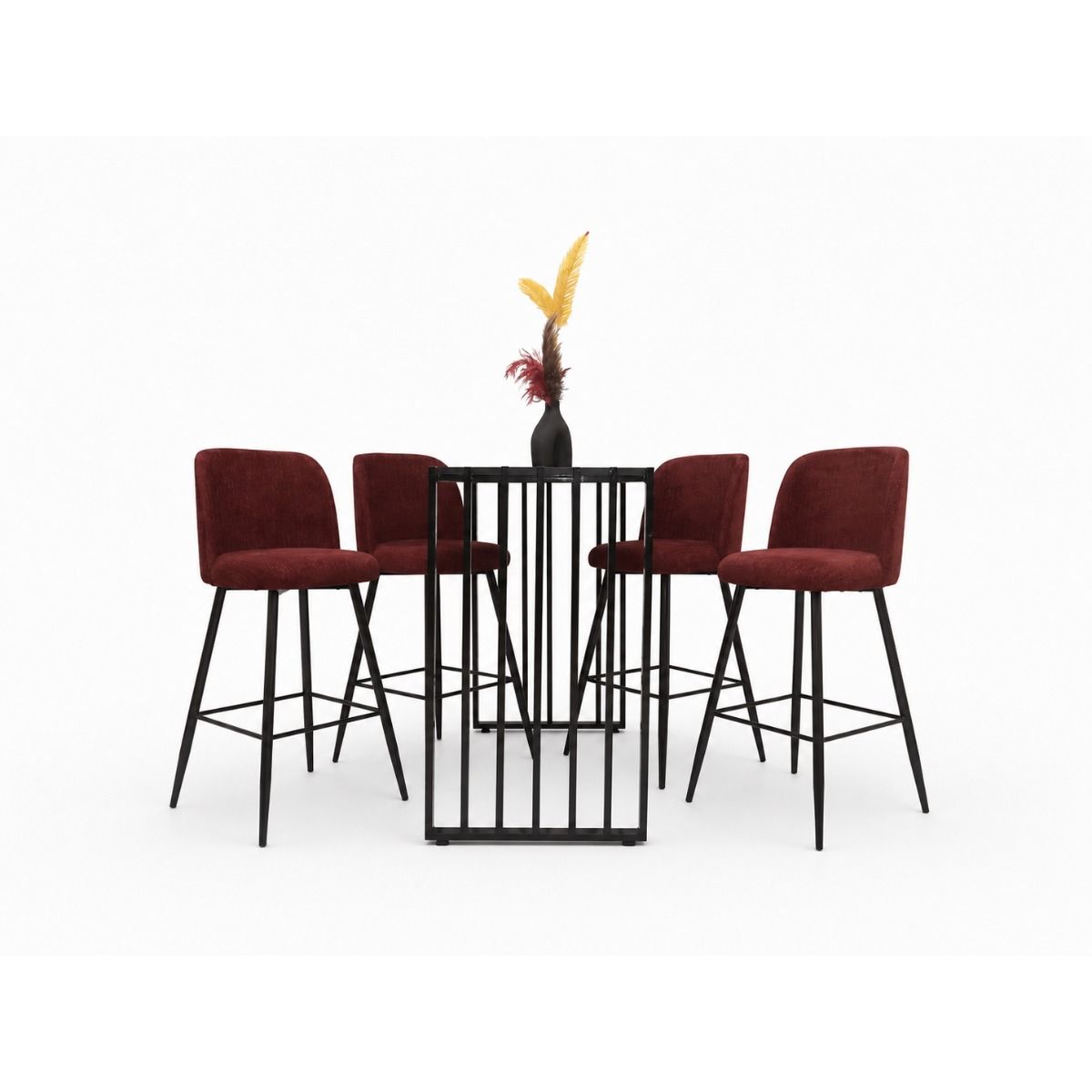 Table Haute ALEXANDRA Rouge ( Emarty)